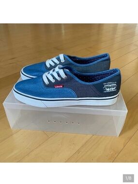 New Levi's Blue and White Casual Sneakers